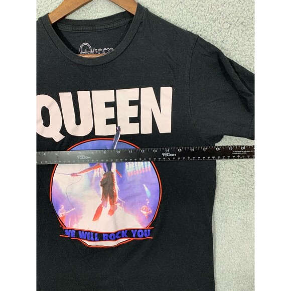 QUEEN 2018 100% Cotton Band (S) Shirt Black T-Shirt We Will Rock You Rock & Roll - Picture 5 of 7